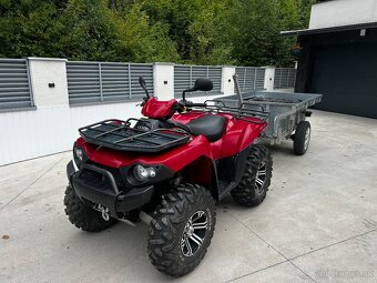 Kawasaki Brute Force 750+Výklopný Vozík+Radlica na sneh - 3