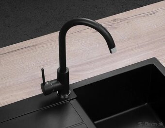 Matná čierna drezová batéria Concept - 3