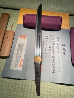 Japonský Starožitný Samurajský meč Tanto Kunisada - 3