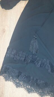 Sifonove čierne saty - 3