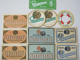pivní etikety Praha Smíchov Staropramen sbírka 864ks - 3