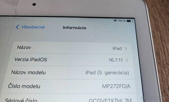 Apple iPad 5. gen 128 GB Cellular 16.7.11 - 3