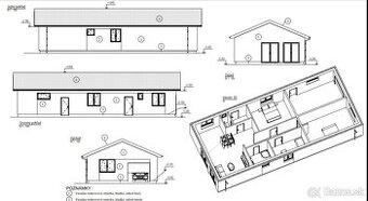 Pozemok s projektom RD bungalov - 3