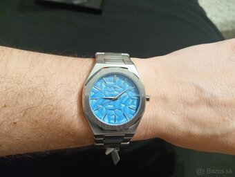Nové pánske elegantné hodinky modré - 3