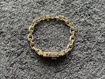 Zlaty naramok anker pilka 14k 585/1000 60g - 3
