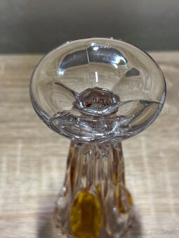 Vintage bohémska krištáľova váza - 3