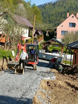 Minibager bager traktorbager zemné prace - 3