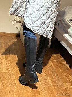 Čierne kožené čižmy Gabor - 3