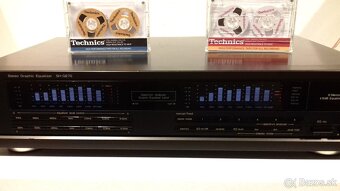 Graficky 2x7 pasmovy equalizer TECHNICS SH-GE70, JAPAN, AE72 - 3