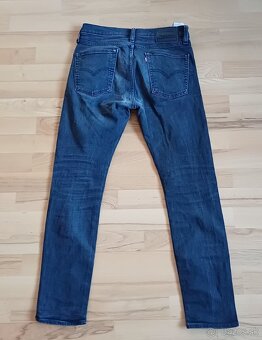 Levis tmavošedé slim fit streč - 3