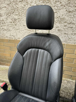 Sedadlá + tapacíre (čierna koža) Audi A6 C7 - 3