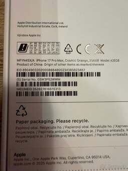 ⭐️ Apple iPhone 17 Pro Max 256GB, oranžový, nerozbalený - 3