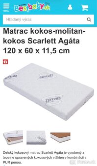 Detská postieľka a matrac - 3
