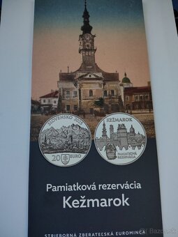 Strieborná minca 20€ proof - Pamiatková rezervácia Kežmarok - 3