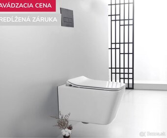 Moderné závesné WC + podomietkový modul (nepoužité) - 3