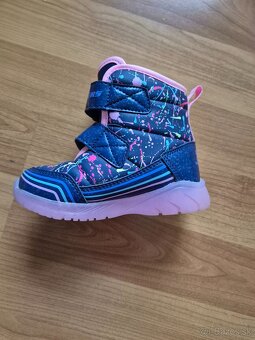 Skechers blikajúce snehule Power Paint tmavomodré - 3