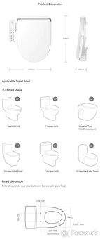 japonske wc Xiaomi Smartmi bidetové sedadlo - 3