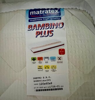 Detská postielka s nastaviteľnou bočnicou NOVÁ - 3