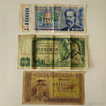 Československé staré bankovky - 3