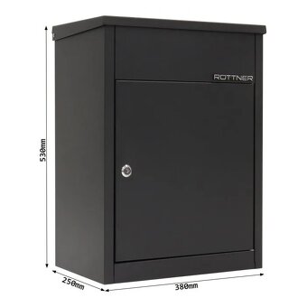 NOVÁ poštová schránka na balíky Rottner Parcel Box 500 - 3