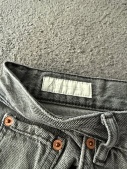 Zara Flared Washed Jeans Grey - 3