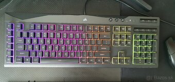 Predám hernú klávesnicu Corsair K55 PRO RGB - US - 3