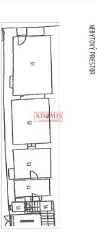 na predaj komerčný priestor 74m2 +výklad Alžbetina ulica, Ko - 3