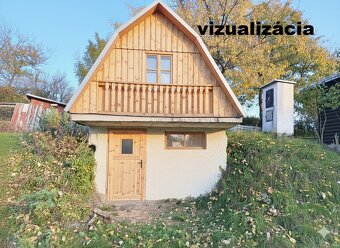 Predaj - záhrada s rozostavanou tehlovou chatou na okraji St - 3