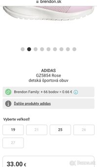 —————-Ružové tenisky Adidas, Tensaur, 26, 16.90 E———- - 3