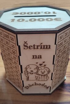 Motivačná pokladnička (10000€) "Šetrím na dôchodok" - 3