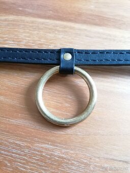 Kožený choker obojok - 3