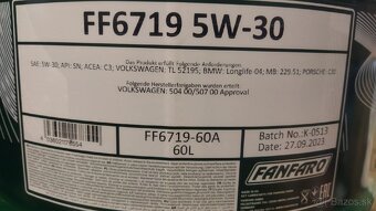 5W30 LongLIfe III motorový olej sud 60 l - 3