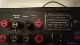 Zosilovač Omnitronic pa400 - 3