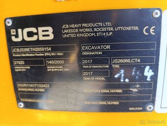 Pásový bagr JCB JS260NLCT4 - 3