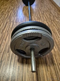 Kotuče Insportline 2x15kg -4x10kg Tyč170cm - 3