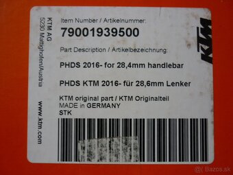 Držiaky riadidiel 28,6mm PHDS OEM MX / Klemy - 3