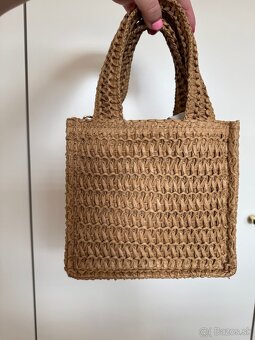 Nová slamená kabelka H&M s visačkou - 3
