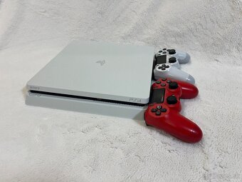 PS4 Slim White 500GB + 2xovládač + 2xhra - 3