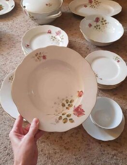 Retro porcelanova jedalenska suprava Bohemia - 3