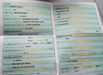 Mercedes C200 W204 2.2 CDI 2008 Predám DVERE, MOTOR 646811, - 3