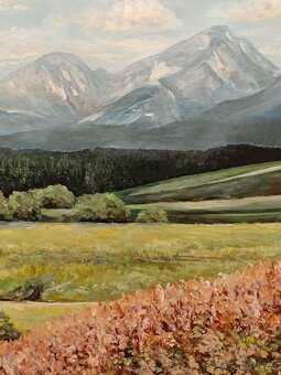Obraz Antonín Štolc, Vysoké Tatry 1968, olej na desce 70x90 - 3