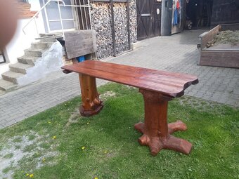 Drevený stôl zo samorostov. - 3