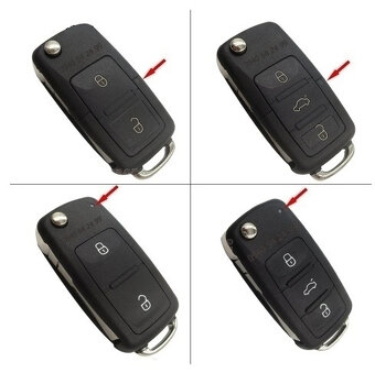 Obal autokľúča pre VW SEAT ŠKODA - 3