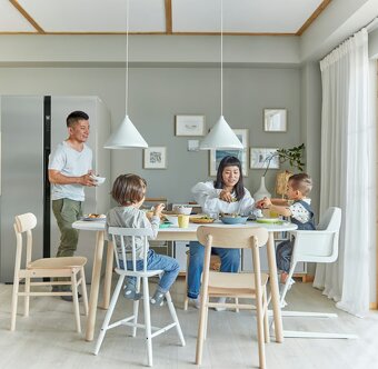 Ikea Agam Detská vysoká stolička, biela - 3