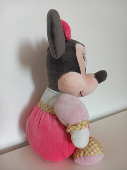 Plyšová sediaca myška Minnie, nehraná - výška 32 cm - 3