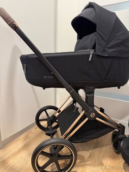 Cybex Priam 3 v 1 Sepia Black – podvozok Chrome Brown 4.0 + - 3