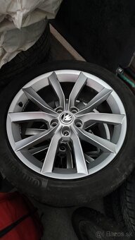 Hlinikové disky Škoda 5x112r18,pneu 235/45r18 - 3