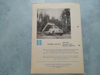 Tatra 138 S3 - prospekt 1961 třístranný sklápěč - 3