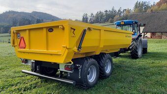Traktorový náves,Príves,Vlek za traktor,Vlečka,Dumper 13t - 3