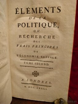 Staré knihy z r. 1773 Politická ekonómie London - 3